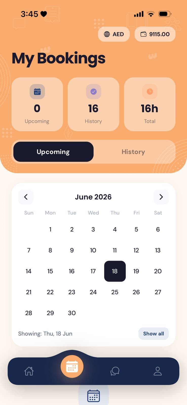 Daris app screen